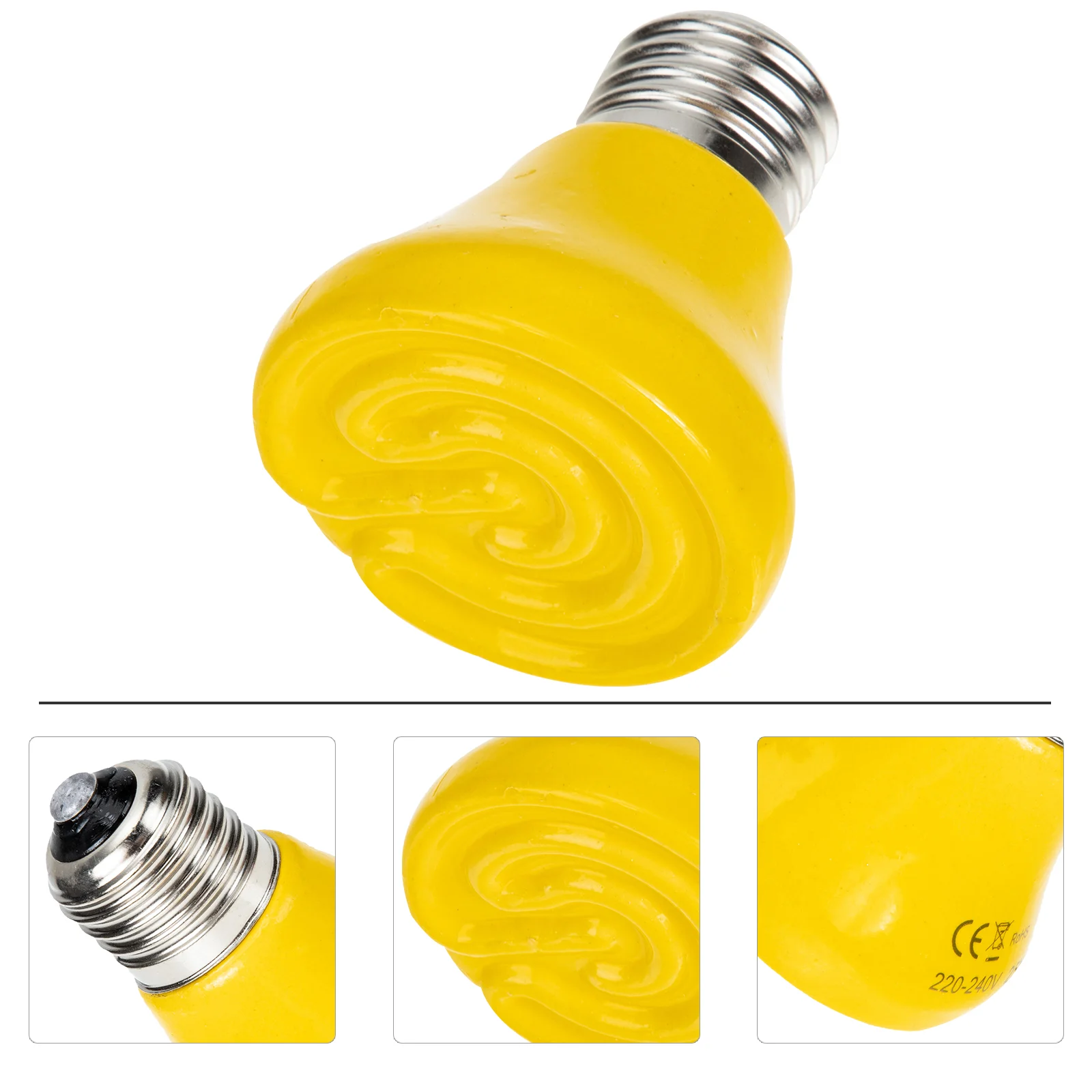 

Reptile Heating Lamp E27 Base Heating Emitter Bulb Reptile Supplies Reptile Heat Lamp Bulbs for Turtle Lizard Snake Aquarium