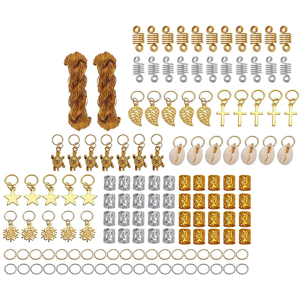 

1 Set Dreadlock Accessories Braid Hair Charms Braiding Hair Cuffs Braiding Hair Rings for Women
