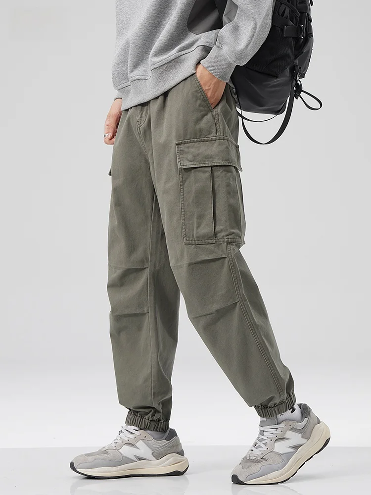 Повседневные комбинезоны цвета хаки Tan Xiansen мужские осенне-зимние модные