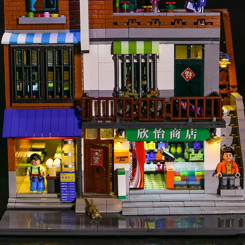 DIY радиоуправляемая лампочка для LEGO 01013 творческие города: городская деревня