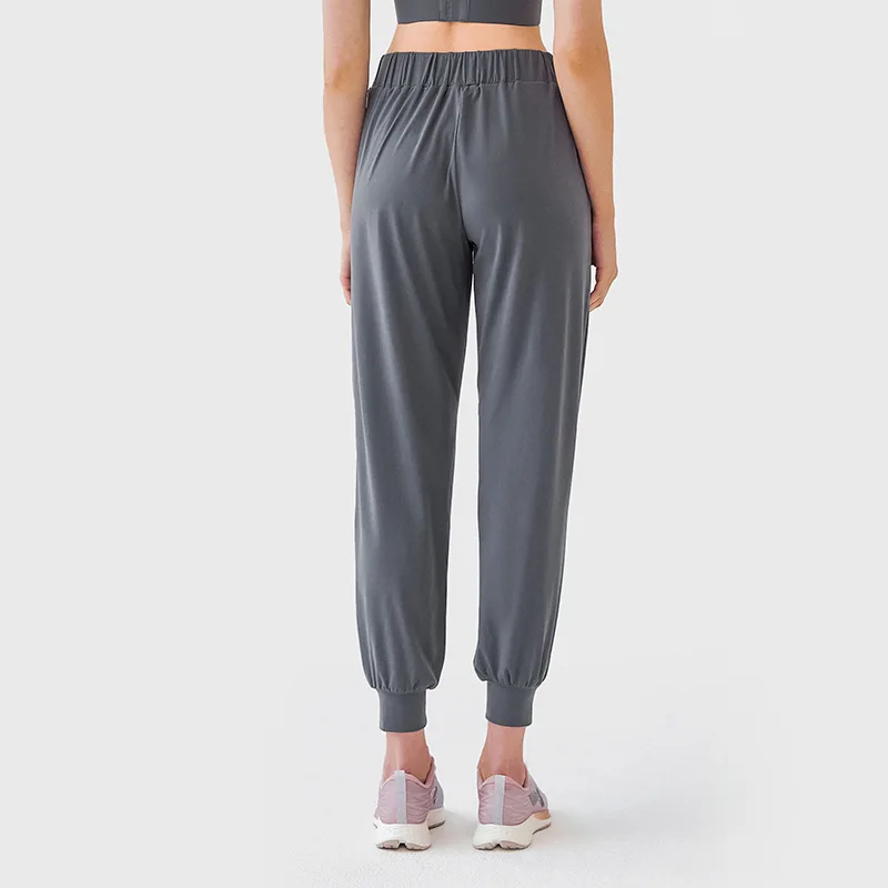 

Top Women's Solid Color Yoga Sports Pants Gym Outdoor Fitness Fashion Home Pants Sexy Women Pants Drawstring Loose Soft Breathab