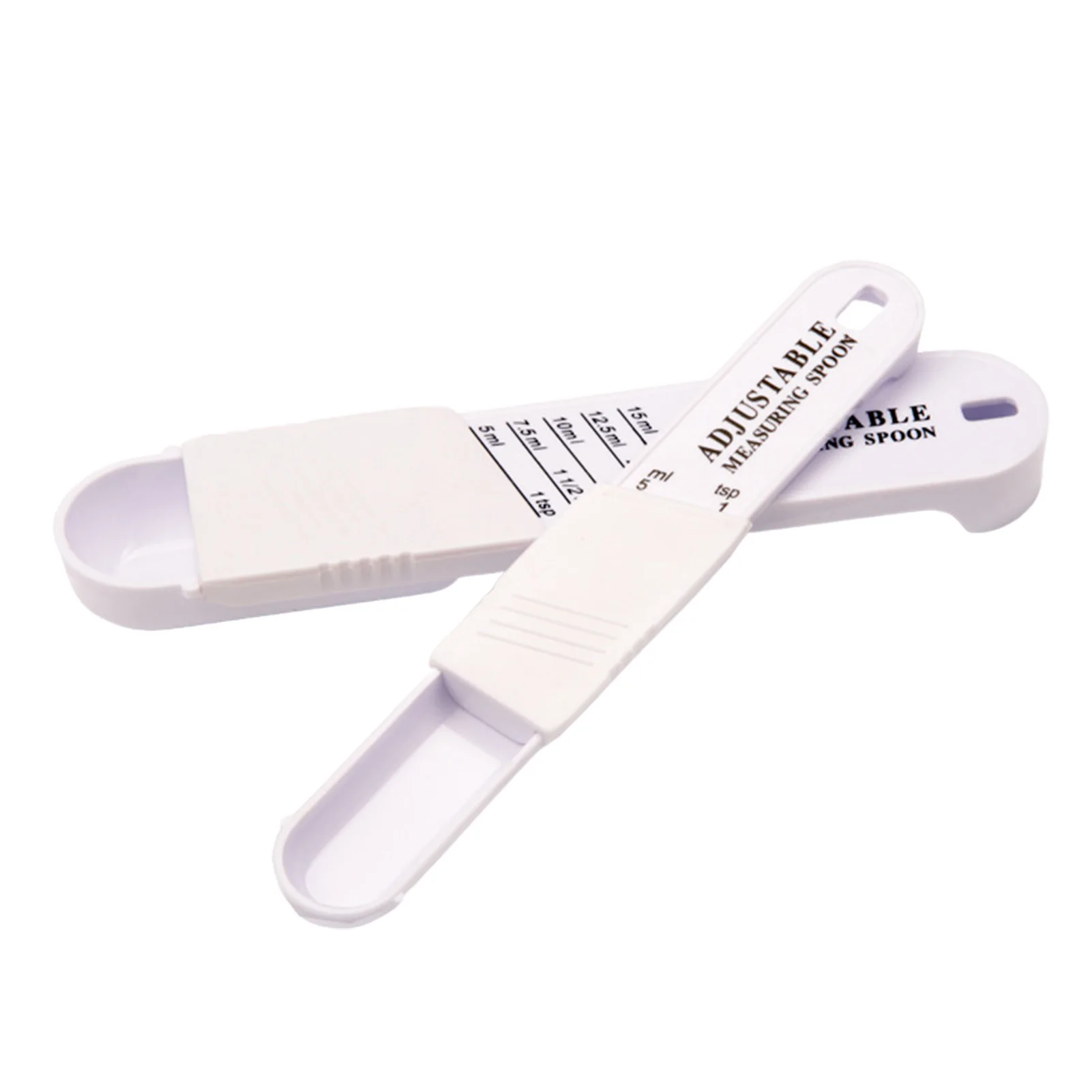 

New 2pcs Measure Spoon Adjustable Scale Measuring Spoons Metering Cup And Seasoning Combination Kitchen Accessories Tools