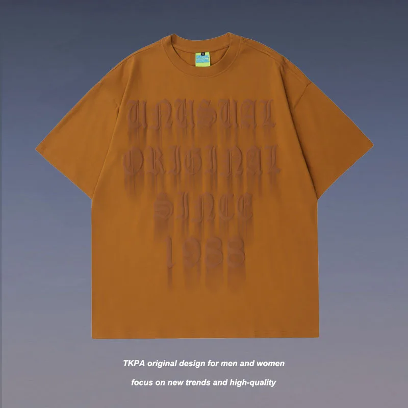 

Harajuku T-Shirt Men Streetwear Retro Three-dimensional 3D Print Half Sleeve Tshirts Mens Hip Hop Oversized Tops Couples Summer
