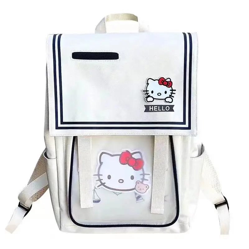 

Новинка 2022 рюкзак Hellokittys с принтом Kawaii Sanrio школьный рюкзак мультяшная милая девочка с сердцем школьный рюкзак трендовая сумка подарок на де...