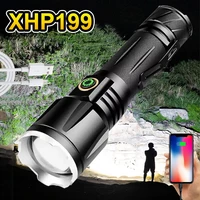 super xhp199 most powerful led flashlight rechargeable usb flashlight 18650 high power tactical flash light xhp50 hunting torch