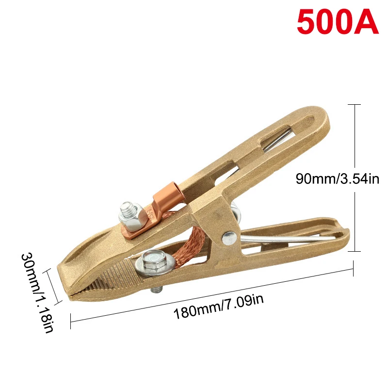 

1 шт. 260/300/500A латунный материал A форма заземляющий сварочный зажим для сварочного аппарата сварочный зажим латунный сварочный зажим