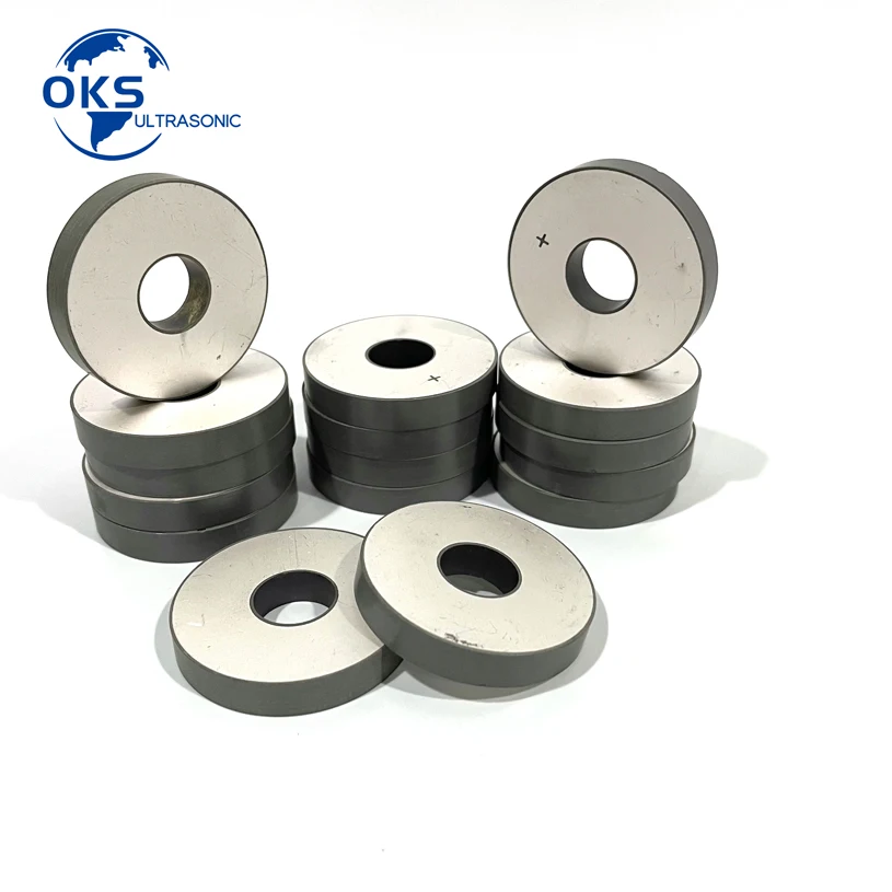 

25*10*4mm PZT-4 or PZT8 Piezoelectric Ceramic Ring For Ultrasonic Fish Finder