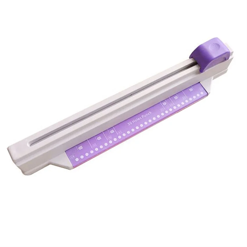

Раздвижной ручной Дырокол для бумаги, 30 отверстий, A4, B5, A5, A7, B7, офисный дырокол, ручные инструменты, ручной Дырокол с 30 отверстиями