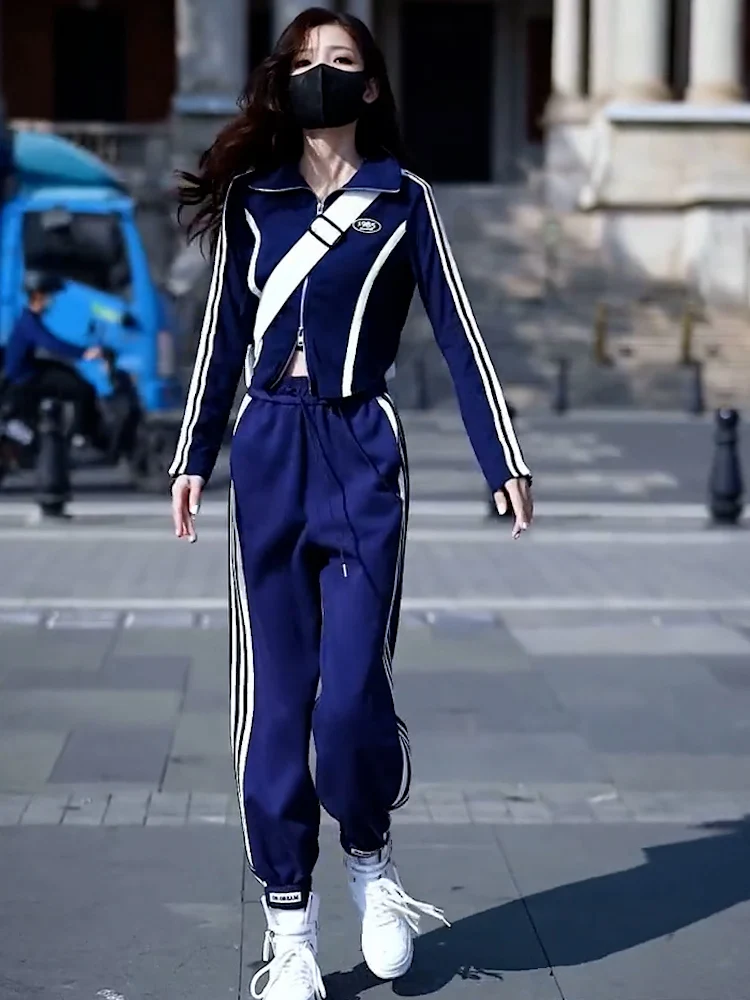 Европейские товары жареный уличный комплект для женщин на весну и осень 2024