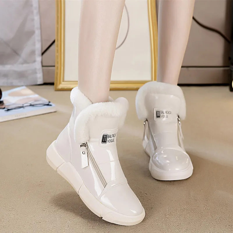 Winter 2023 Shoe Women's Snow Boots Boot New In Collection Shoes for Women Elastic Waterproof Flat Elegant Fashion Booties Furry