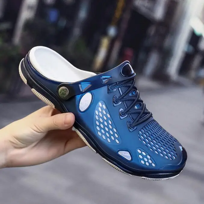 

Новинка 2023, мужские сандалии, летние шлепанцы, шлепанцы, Мужская Уличная пляжная повседневная обувь, дешевые мужские сандалии, водная кожа