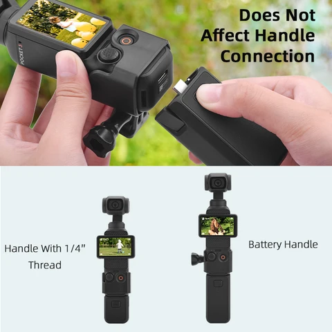 Адаптер рамы из АБС-пластика, расширительный штатив для DJI OSMO Pocket 3, можно использовать с зажимом для рюкзака, держателем для велосипеда, подвесом для камеры