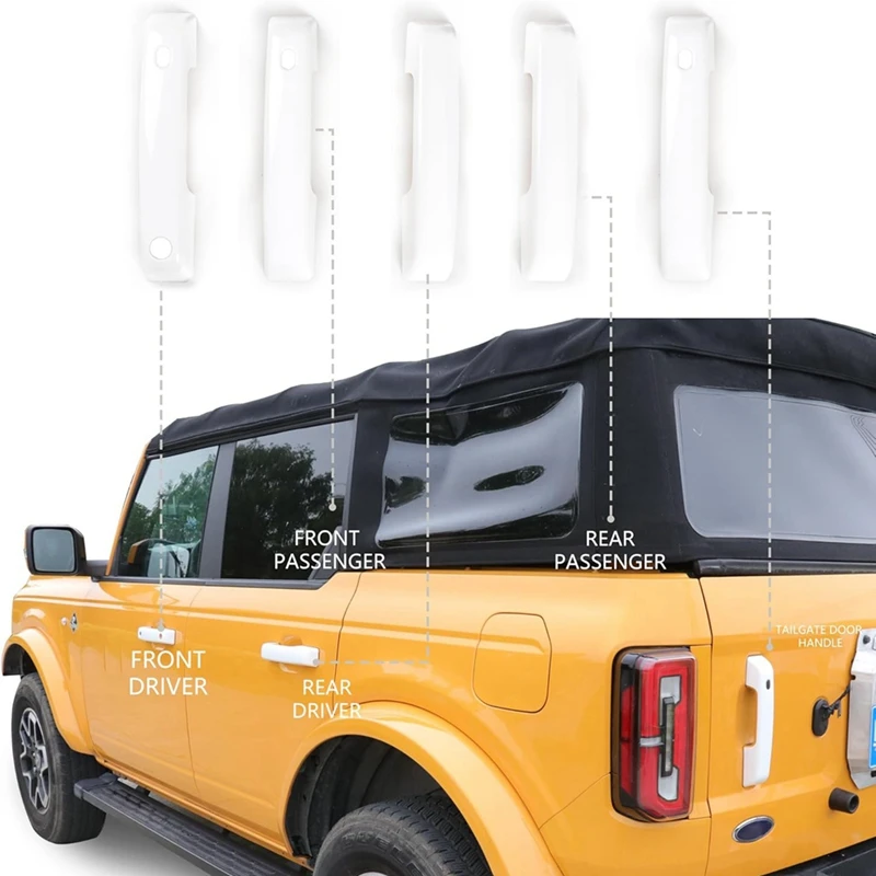 Защитная накладка на дверную ручку автомобиля багажника для Ford Bronco 21-2024