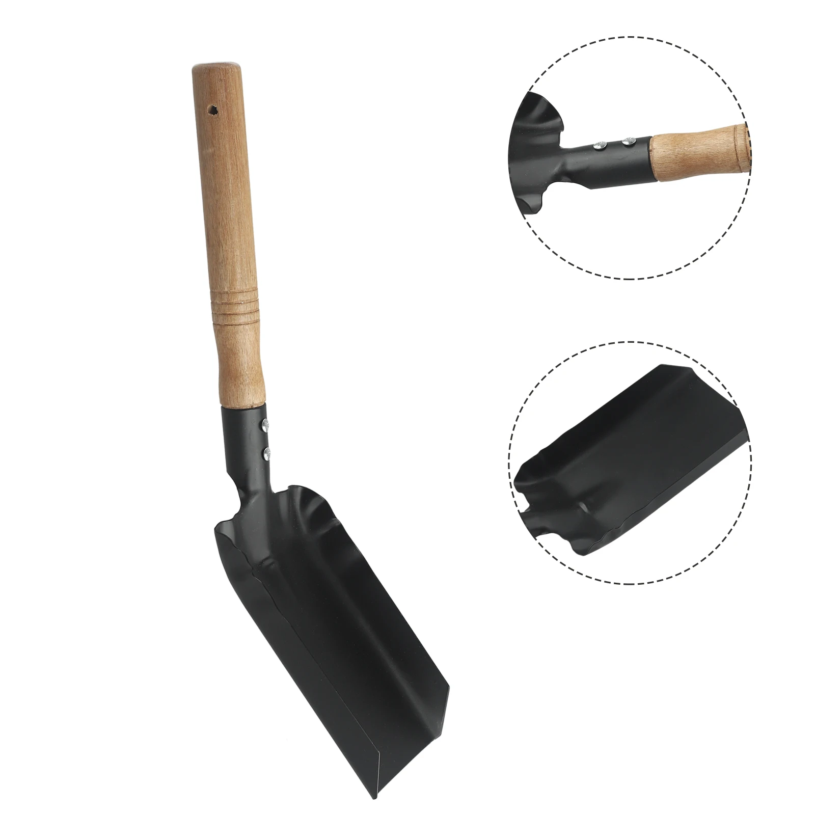 

40cm Universal Chimney Shovel Fireplace Tools Steel Dustpan Ash Shovel Fireplace Cleaning Tool Wood Burner Accessories