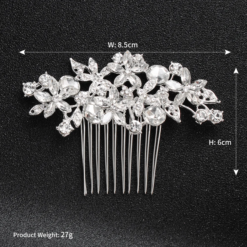 Miallo Роскошная искусственная головка Свадебный зажим для волос женщин Свадебные