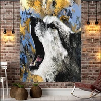 animals wolf tapestry background psychedelic wall hanging tribal animal wolf tapestry home decor beach mat