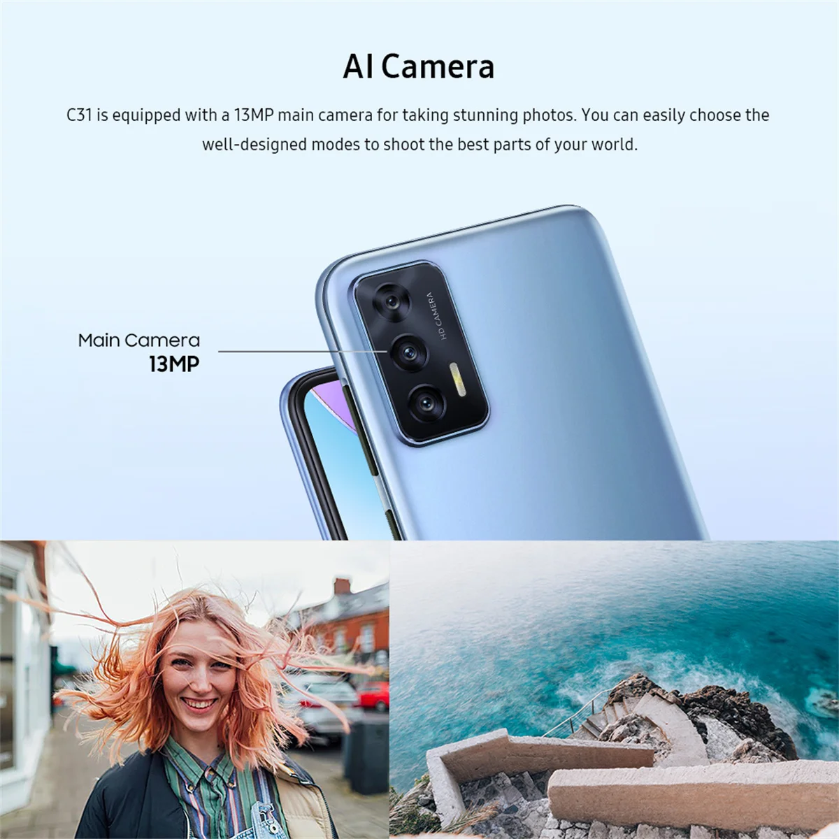 Oukitel Cheap Smartphone Android 6.517 Inch 5150 mAh Cellphone 3GB RAM 16GB ROM 256GB Extended 13MP Camera Mobile Phone