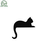 free shipping eastmoon cartoon cute kitten socket switch wall sticker vinyl decals for home decor stickers removable