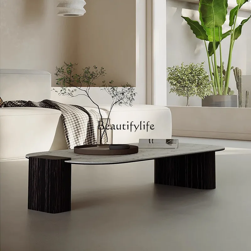Итальянский минималистичный прямоугольный журнальный столик для гостиной