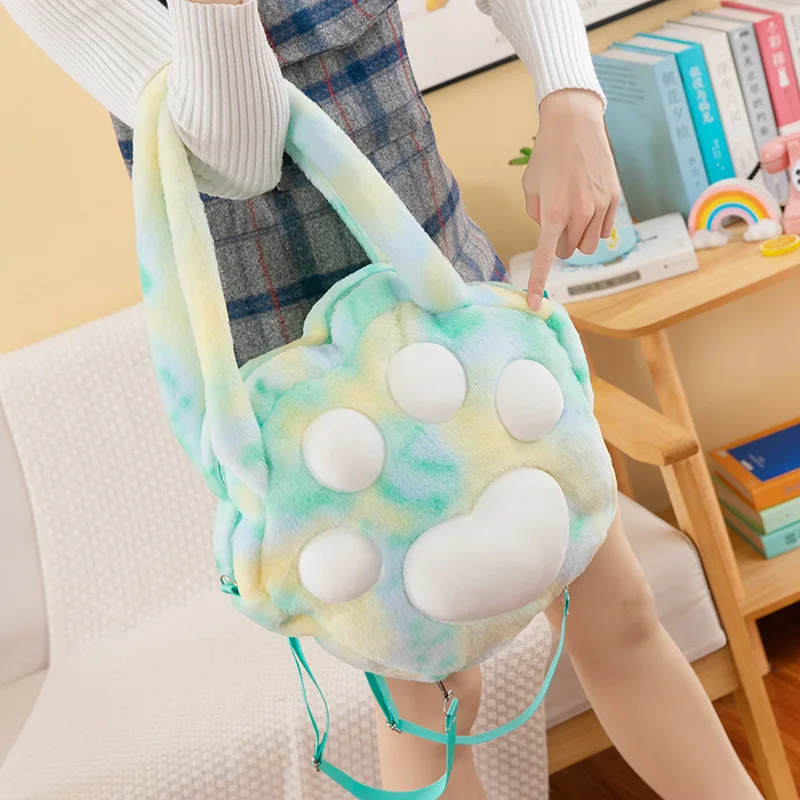 Плюшевый рюкзак с когтями для девочек милый дизайнерский чемодан дорожная сумка