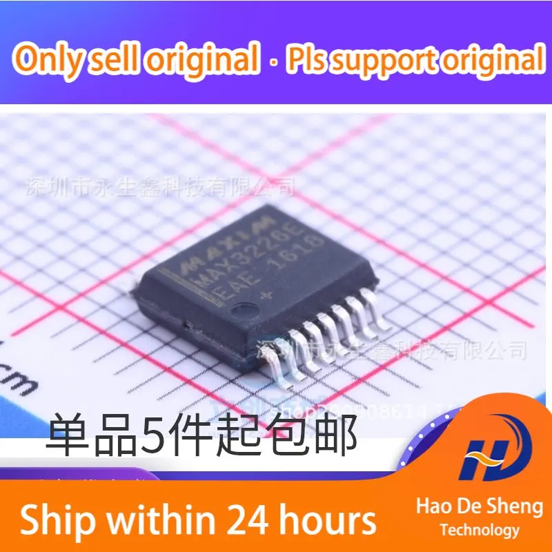 

10 шт./лот MAX3226EEAE MAX3226E интерфейс-трансивер IC SSOP-16 новая Оригинальная фотография