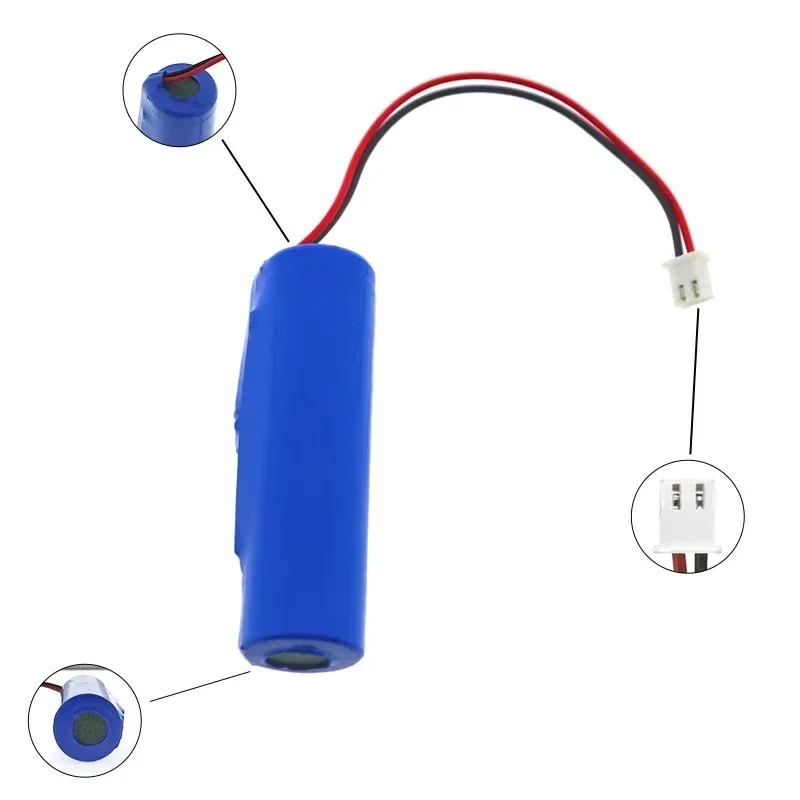 PURFIELD 18650 литиевая аккумуляторная батарея 3 7 В 2000 мАч с печатной платой PH2.0-2P для