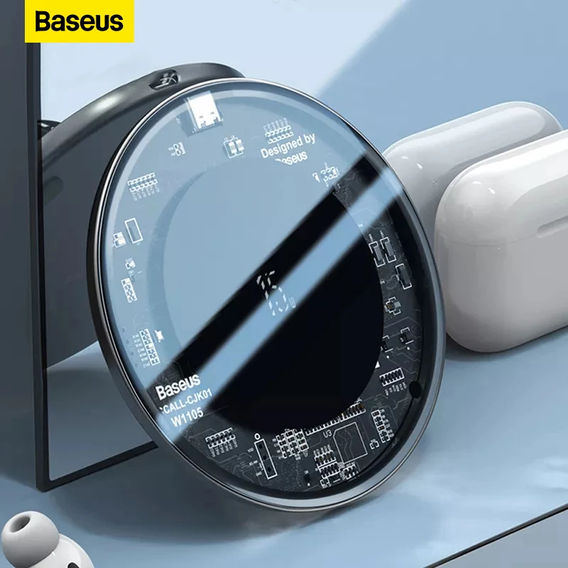 

Baseus 15 Вт Qi Беспроводное зарядное устройство для iPhone 14/13/12/11 Pro Max Индукционная быстрая Беспроводная зарядная площадка для Airpods Samsung Xiaomi