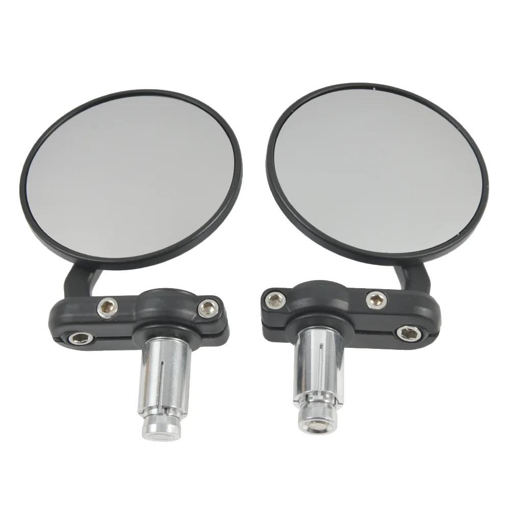 

1 Pair of Round Motorcycle Rearview Mirror 22mm Universal Handle Mirror Motorcycle Accessories