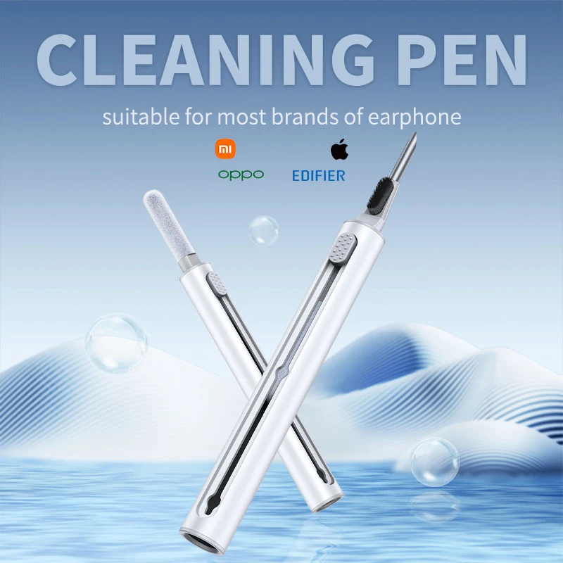 

Инструмент для чистки наушников с Bluetooth для Airpods Pro 3, 2, 1, прочный Набор для чистки чехла для наушников, ручка-щетка для чистки Xiaomi Airdots 3Pro
