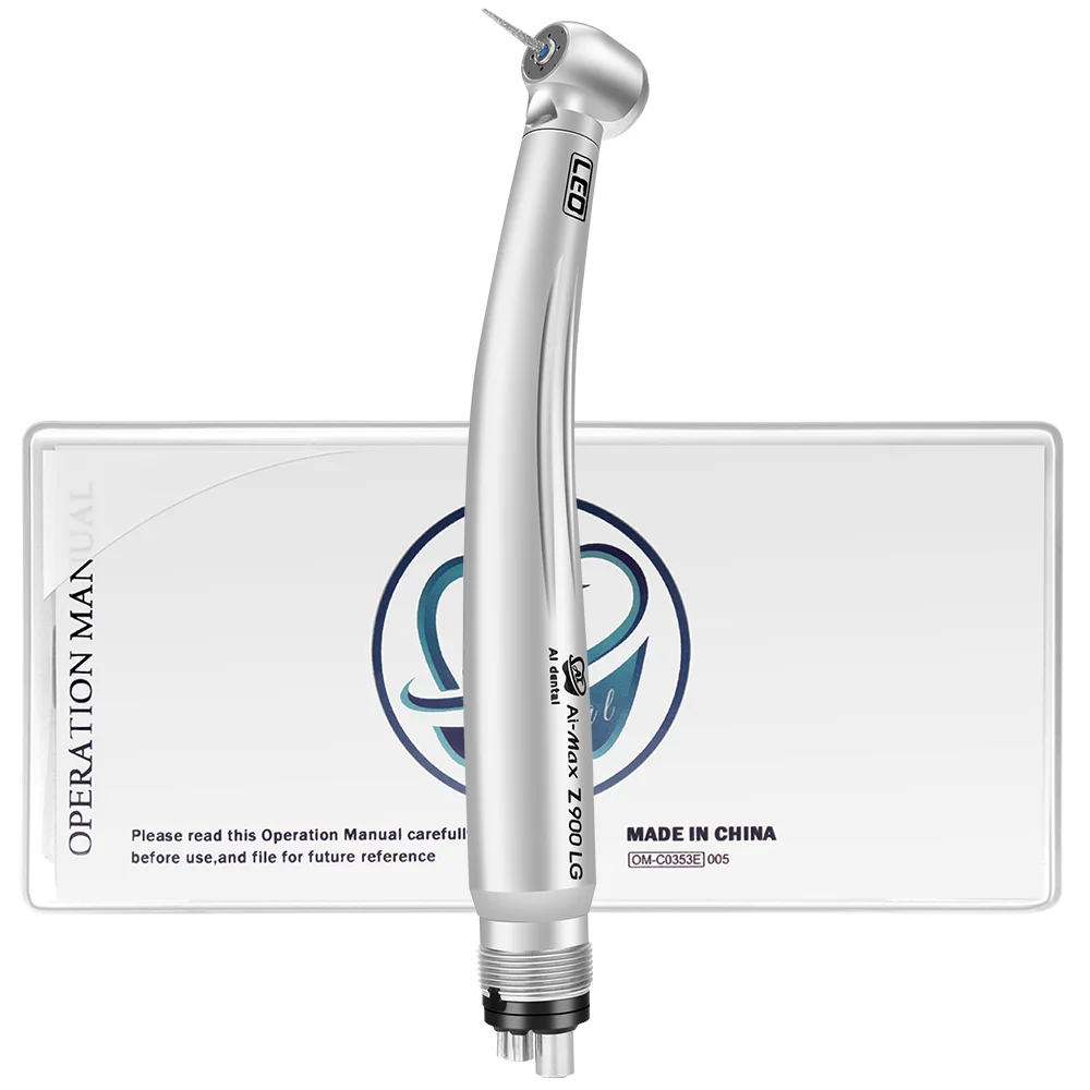 

Dentist Clinic Tools LED High Speed Air Turbine Handpiece Quattro Water Spray Standard Head With B2 M4 Holes Z900LG