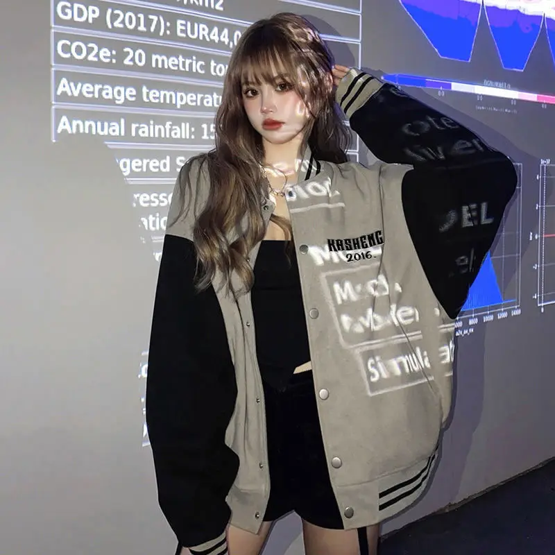 

Patchwork Baseball Jacket