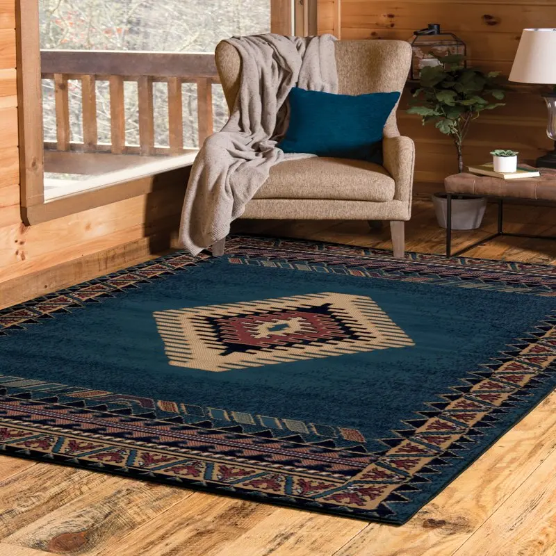 

United Weavers Brunswick Southwestern Border Accent Rug, LT Blue, 1'10" x 3'