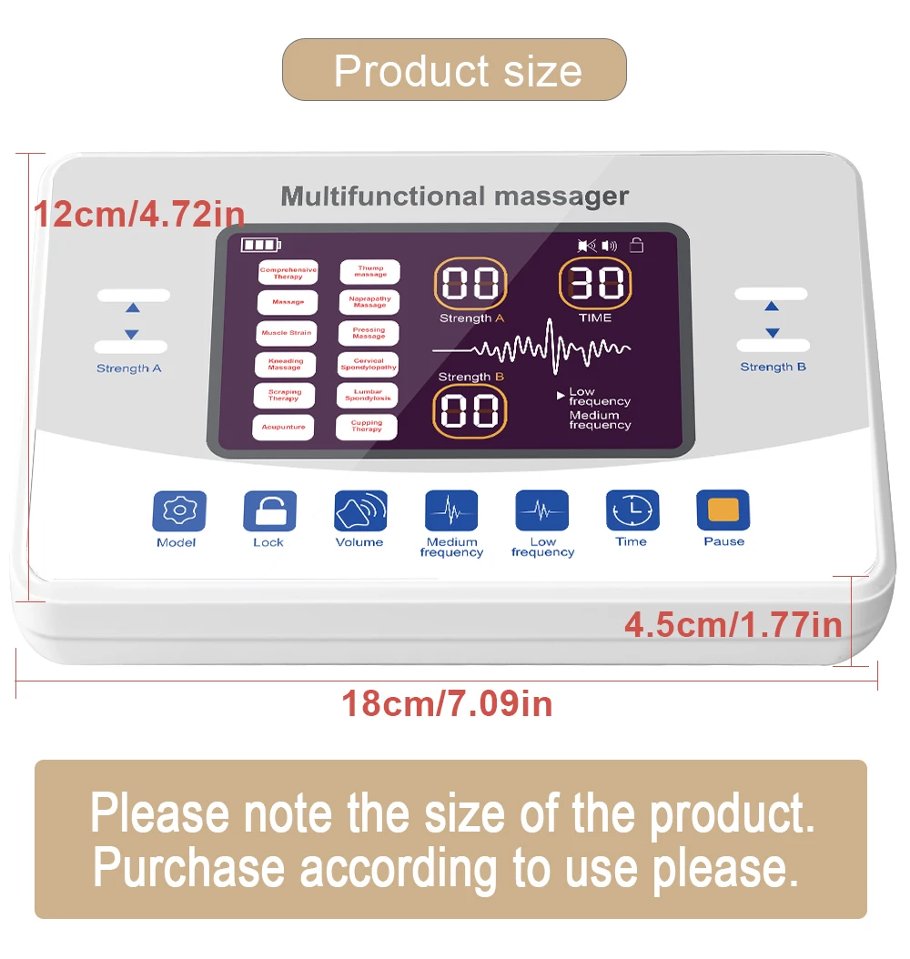 Профессиональный EMS Электрический Аппарат Для Стимуляции Мышц Физиотерапии