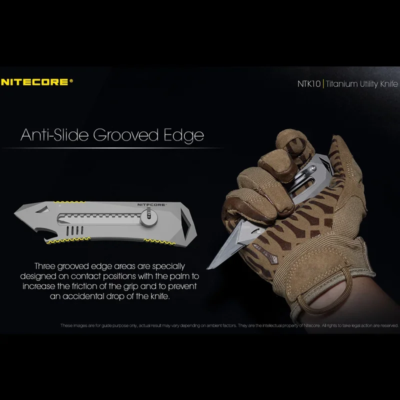 Титановый универсальный нож NITECORE NTK10 тактические инструменты для улицы легкий