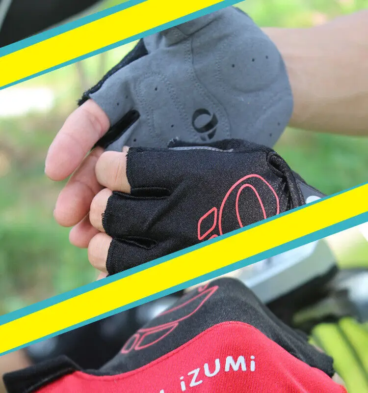 

Men Cycling Gloves Bike Half Finger Bicycle Bike Gel Padded Fingerless Sports