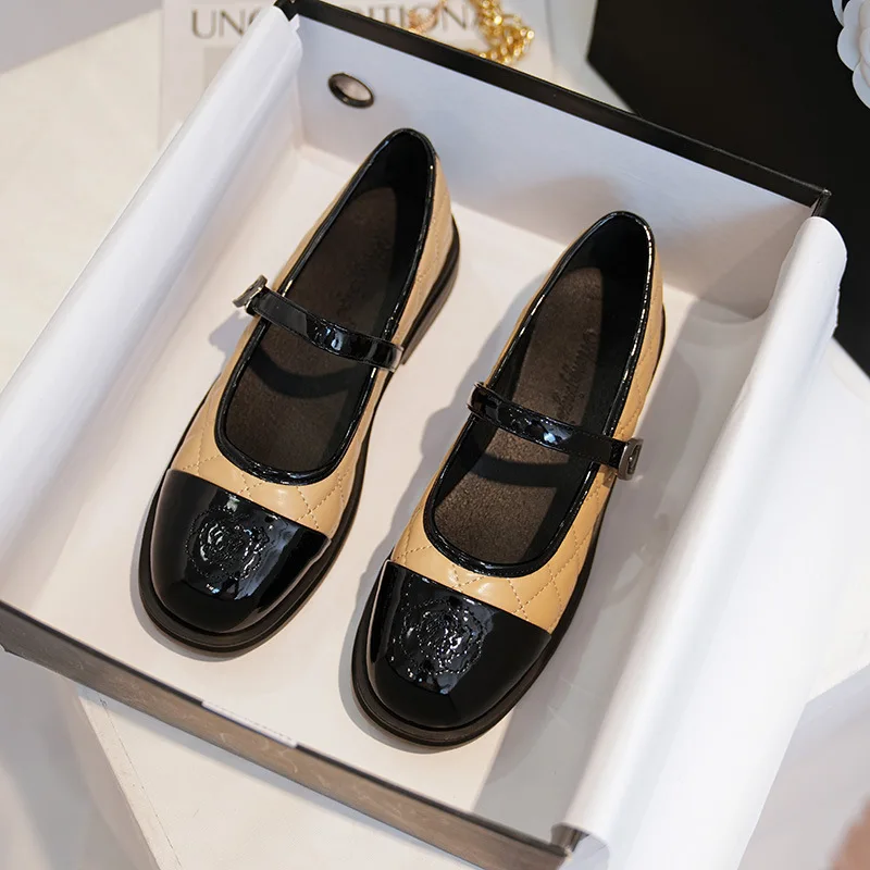 

Женские туфли на низком каблуке в японском стиле, Туфли Мэри Джейн JK для косплея, Кожаные Туфли с круглым носком на плоской мягкой подошве, милые повседневные лоферы, женская обувь
