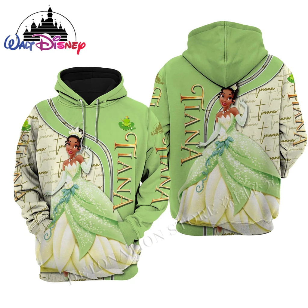

Толстовка с капюшоном и молнией для мужчин и женщин The Frog Prince tiana Disney
