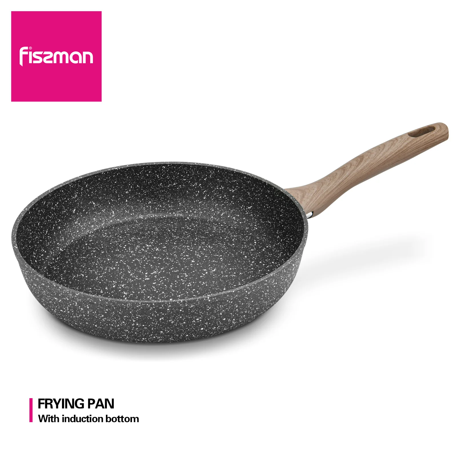 

FISSMAN Frying Pan For Kitchen Non-Stick Marble Coating Aluminium Induction Cooker Thick Bottom Cookware GRANDEE STONE