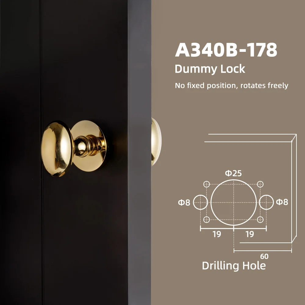 DOOROOM латунный овальный дверной замок, золотая галька, гладкая, блестящая, в европейском стиле, из твердой латуни для элегантного дизайна спальни