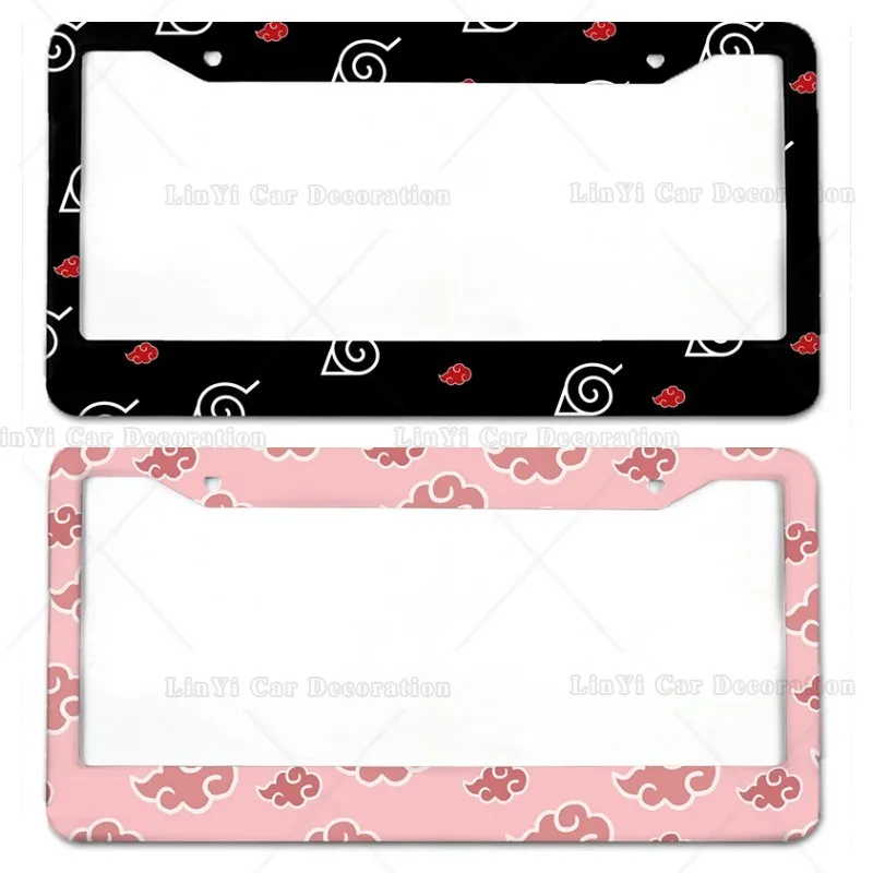 

Симпатичный Алюминиевый Чехол для автомобильного номерного знака ниндзя с аниме, автомобильные аксессуары, водонепроницаемый чехол для номерного знака, соответствует американскому стандарту автомобиля