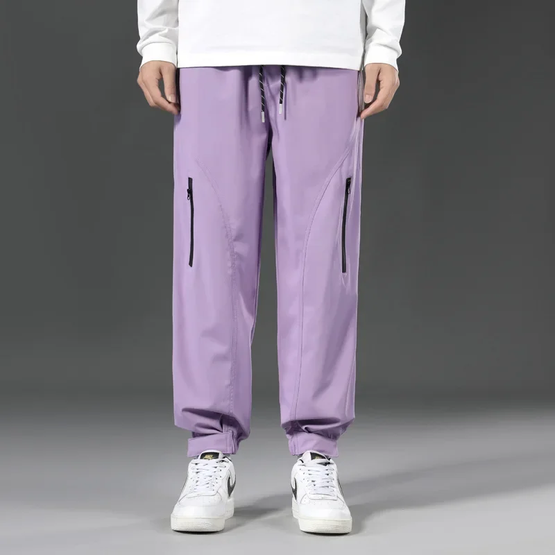 Ретро модные повседневные свободные мужские уличные рабочие брюки осень-зима