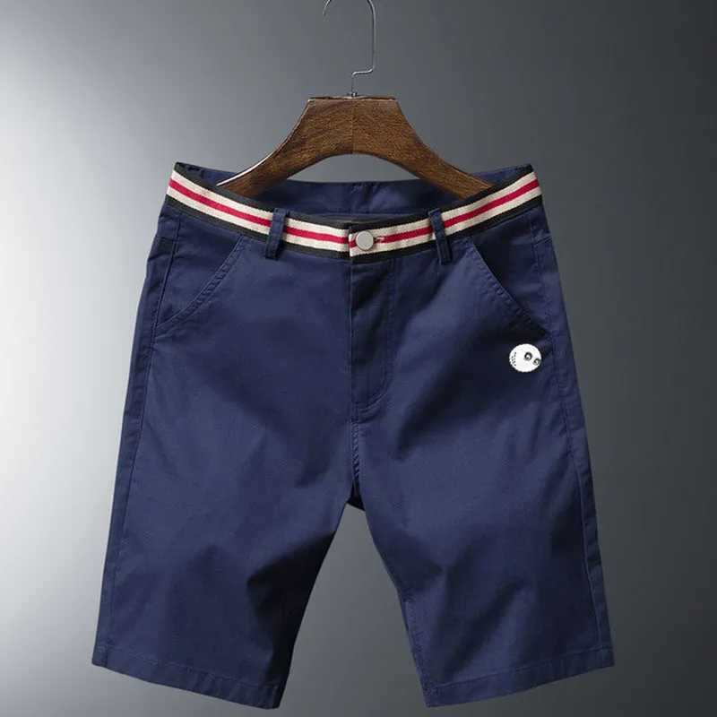 Golf Wear for Men Golf Pants Summer New Men's Golf Casual Pants Cotton Slim Fit Elastic Waist Striped Golf Shorts Men Golf Wear