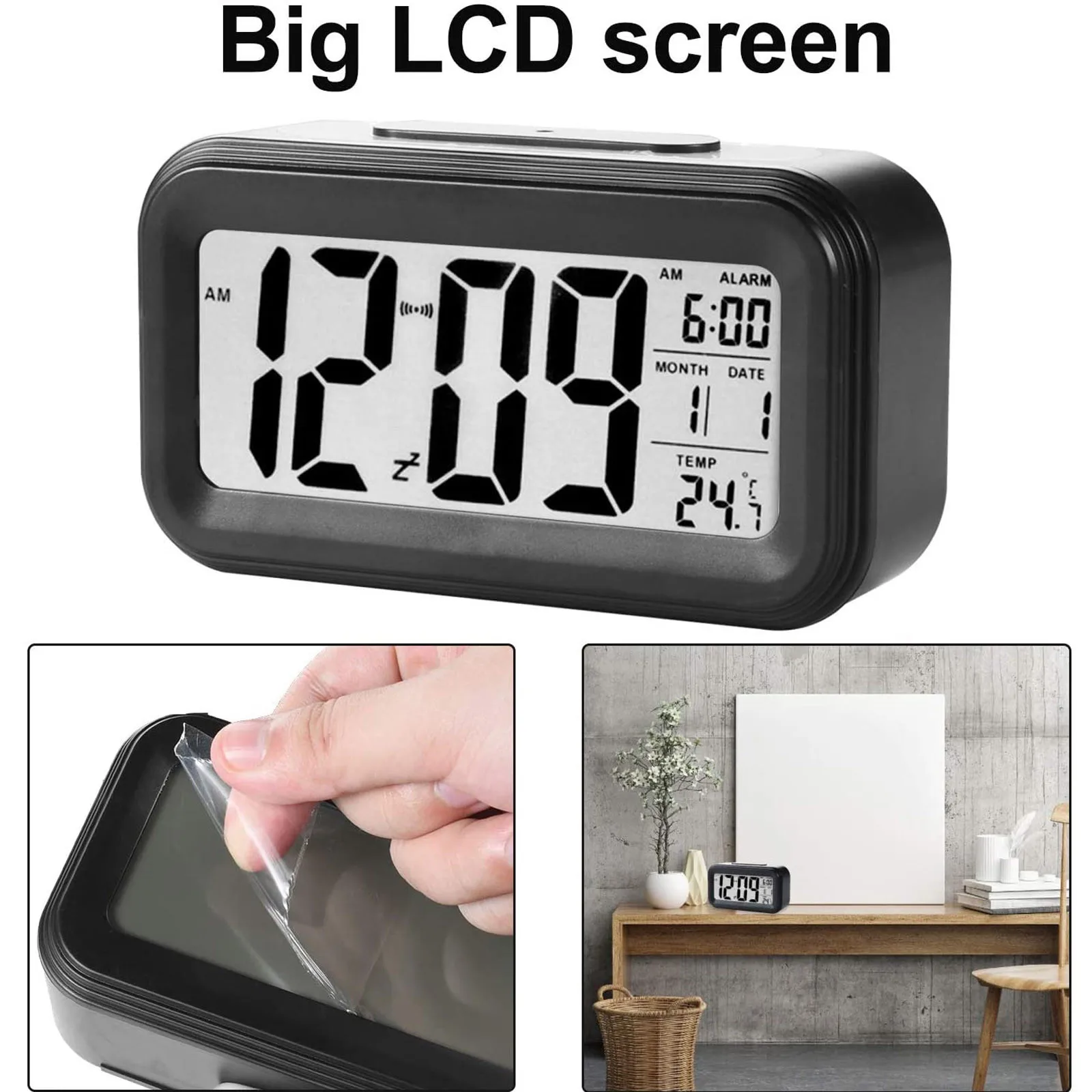 Беспроводной Bluetooth стерео часы карта портативный зеркальный маленький динамик