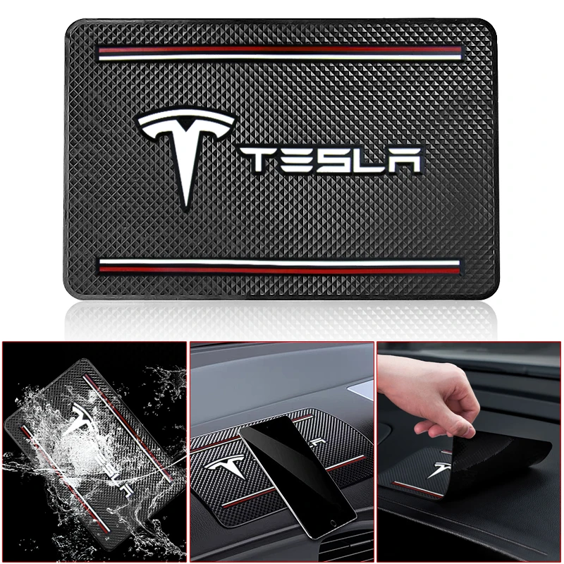 

Car Anti-Slip Pad Car Interior Dashboard Phone Gel Pad Fixed Anti-Slip Pad For Tesla Model 3 Model X S Decals TM3 TMX TMS Decal