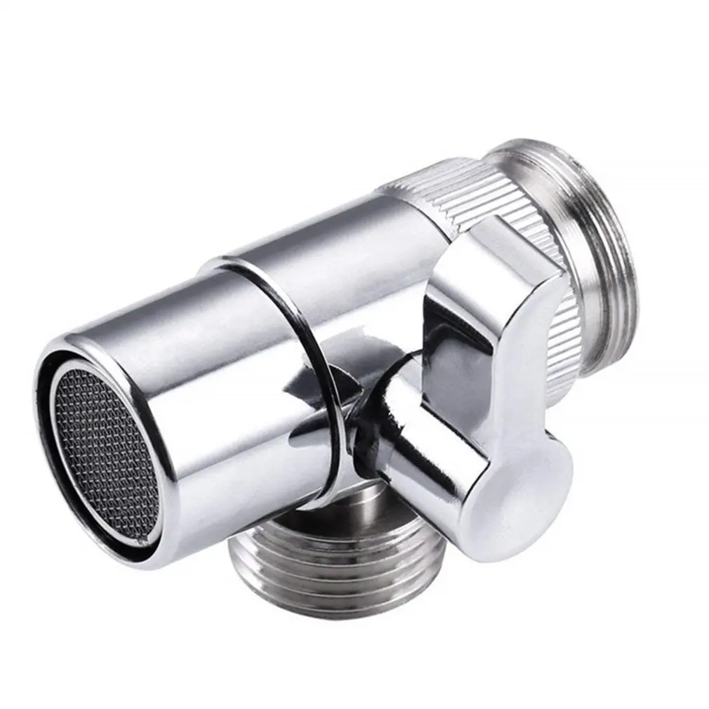 

Faucet Valve Diverter Adapter Copper Bathroom Kitchen Sink Valve Water Tap Faucet Splitter Adapter for Home Toilet Bidet Sprayer