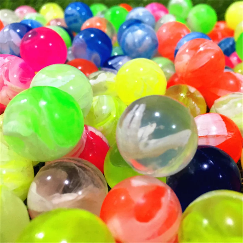 

50Pcs/lot Rubber 19mm Cloud Bouncy Balls Funny Toy Jumping Balls Mini Neon Swirl Bouncing Balls for Kids Sports Games Toy Balls