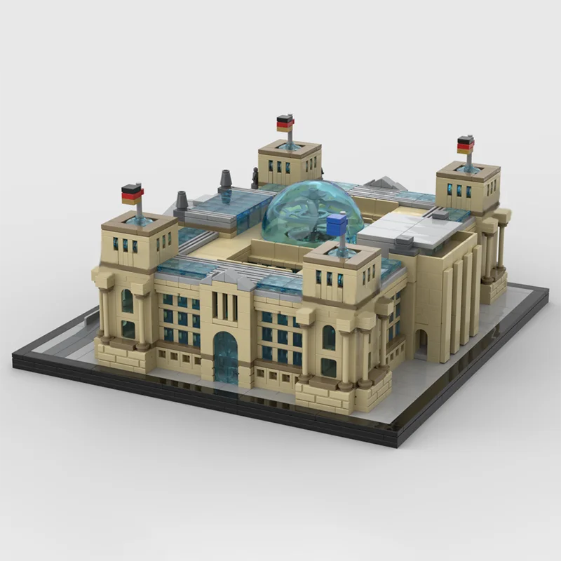 Фото 2380 деталей MOC: Модель Берлинского Райхштата, архитектурный конструктор, игрушка-конструктор, идея для рождественского подарка, креативный DIY-набор для детей №3