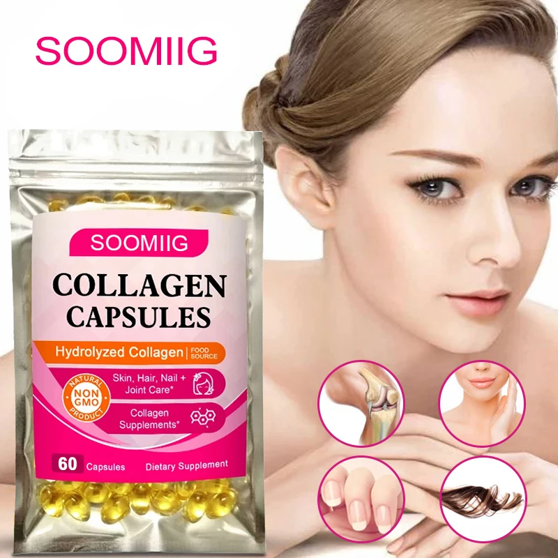 

Hydrolyzed Collagen Capsules Amino Acid-improves Skin Elasticity Restores Vitality, Hair Growth,restores Skin and Lost Collagen