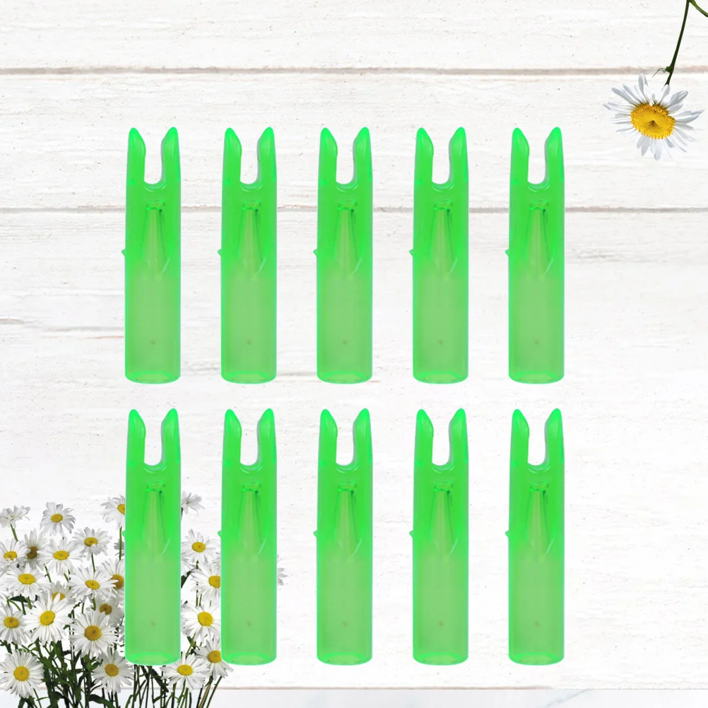 

50pcs Bow Tails End Accessories for Shooting ( Light Green )