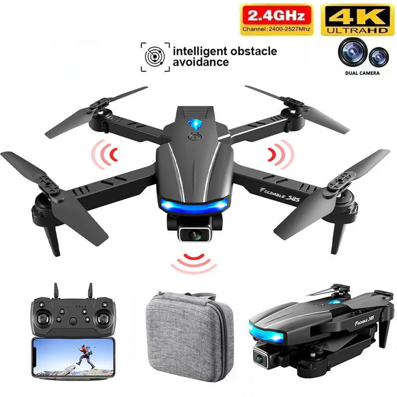 

New S85 Pro Rc Mini Drone 4K Profesional HD Dual Camera Fpv Drones with Infrared Obstacle Avoidance Rc Helicopter Quadcopter Toy